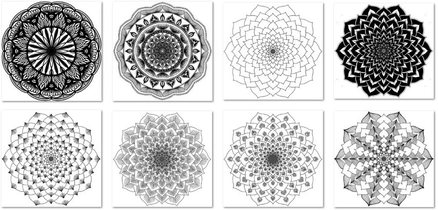 Digital Mandala designs