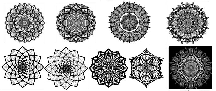 Digital Mandala designs