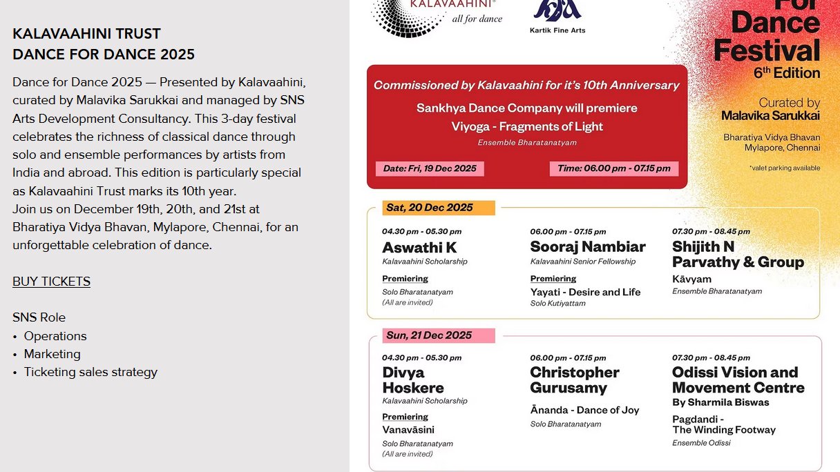 Kalavaahini Trust Dance for Dance 2025
